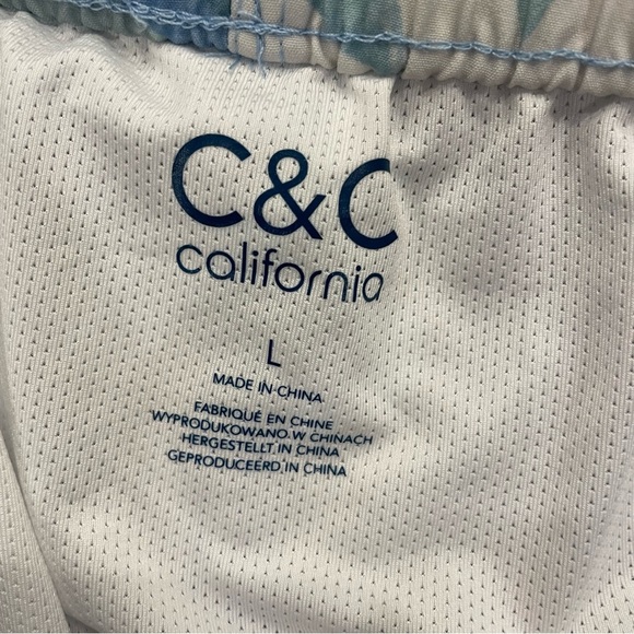 Men’s C&C California Boxer Brief Lined Tropical Print Swim Trunks Size Large New - Picture 8 of 13